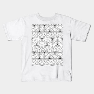 Hexagonal Pattern - White Concrete Kids T-Shirt